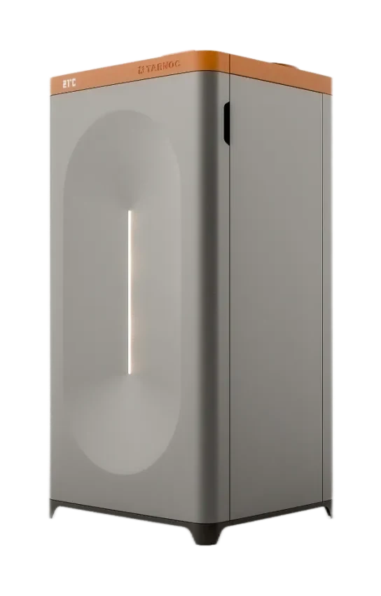 Tarnoc indoor turbine heat pump, product rendering